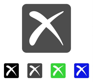 Düz simgesi reddetmek