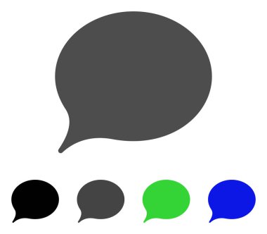 İpucu balonu düz simgesi