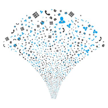 Kaynak akışı çağrı merkezi simgeleri simgeleri