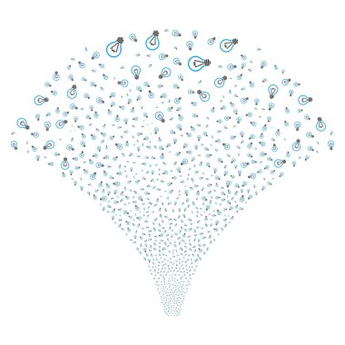 Kaynak akışı elektrikli ampul simgeleri