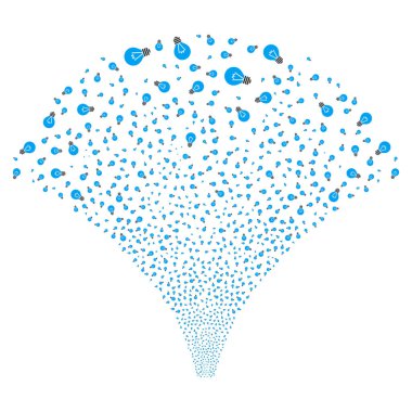 Kaynak akışı elektrikli ampul simgeleri