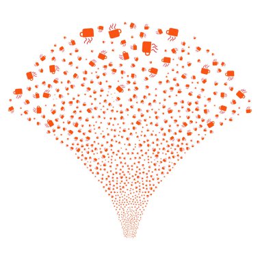 Kaynak akışı kahve fincanı simgeleri