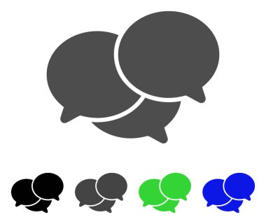 Webinar düz simgesi