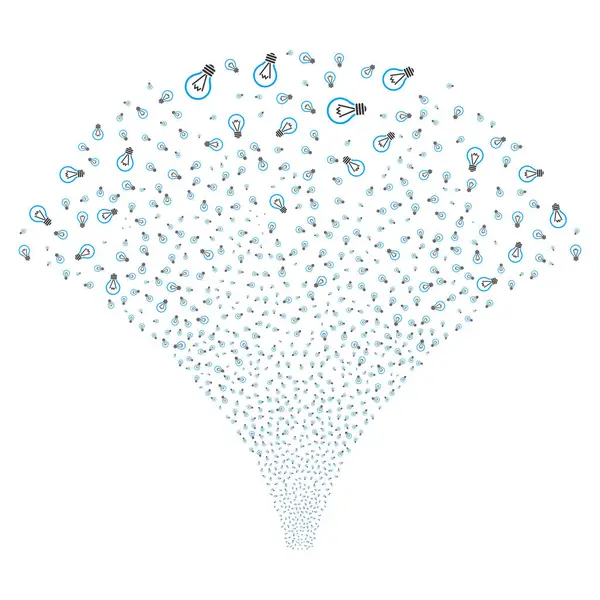 Kaynak akışı elektrikli ampul simgeleri