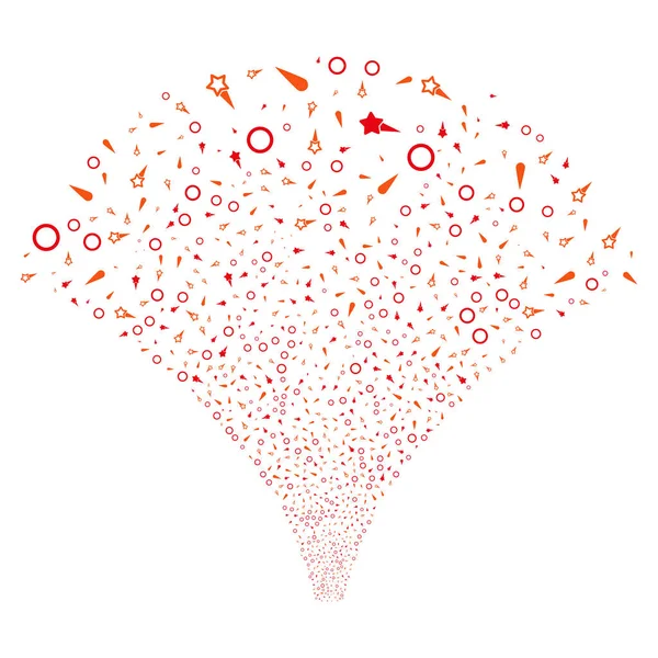 Kaynak akışı konfeti yıldız kutsal kişilerin resmi