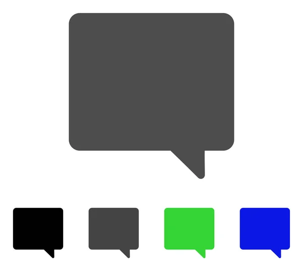 Message Icône plate — Image vectorielle
