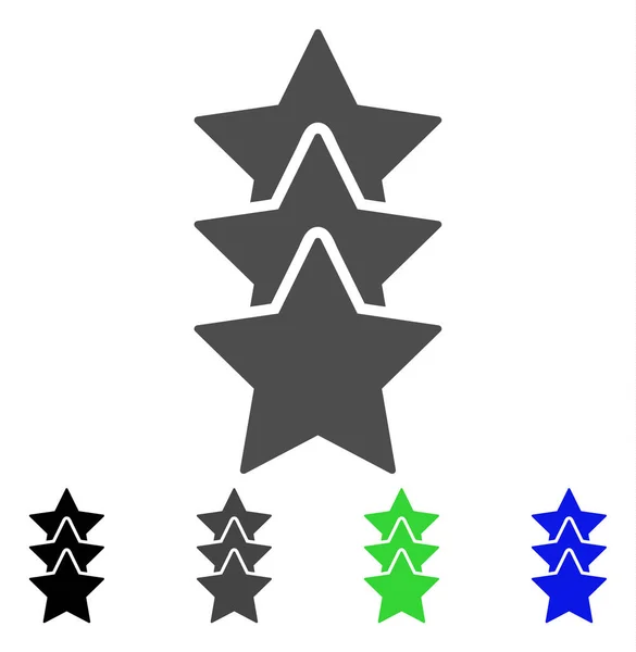 Valutation Stars Flat Icon — Image vectorielle