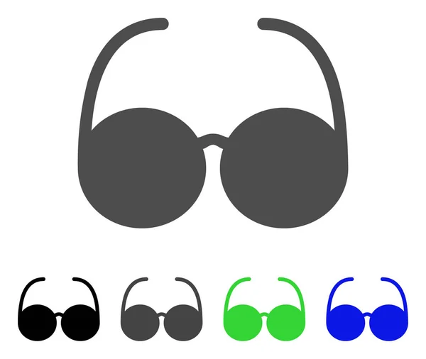 Sol-glasögon flat ikonen — Stock vektor