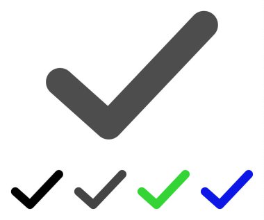 Tamam kene düz simgesi