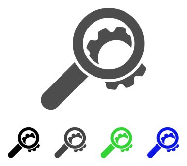 Görünüm yapılandırma vites düz simgesi