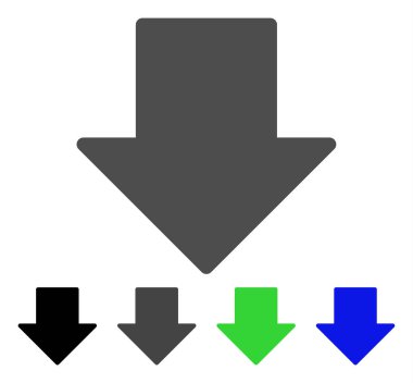 düz simgesi aşağı ok