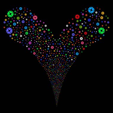 Karikatür çeşme dere