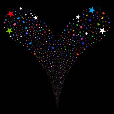 Konfeti yıldız çeşme dere