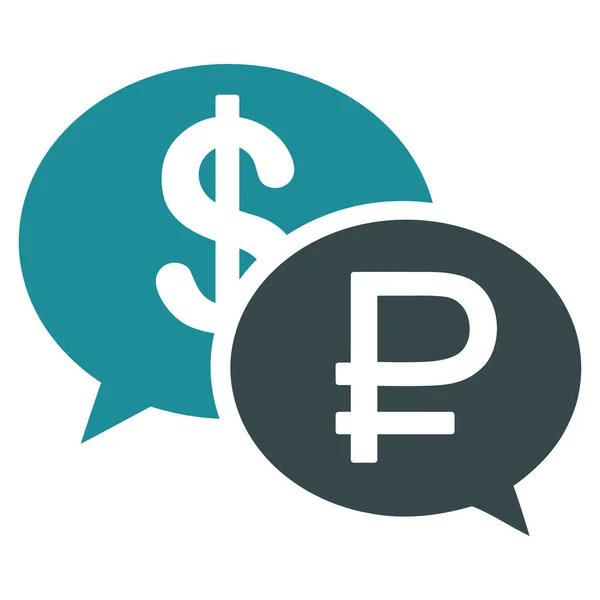 Rouble Dollar Transaction Icon — Stock Vector