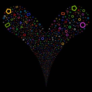 Geometrik şekiller çeşme dere