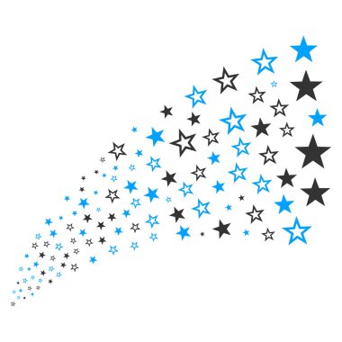 Kaynak akışı dekorasyon yıldız