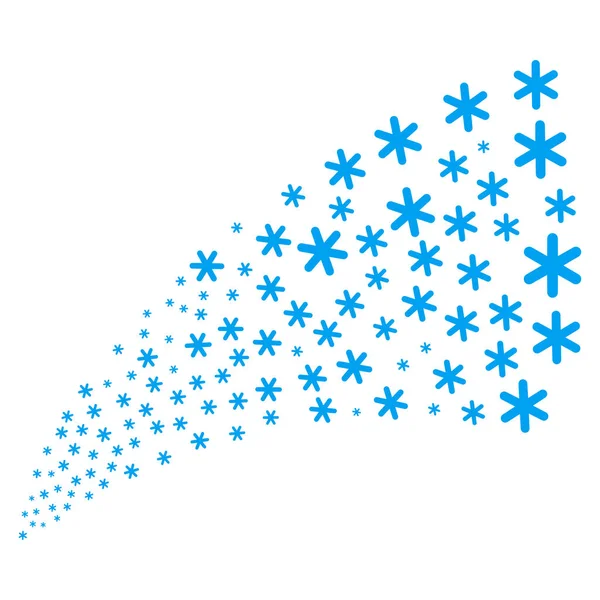 Källa Stream av Snowflake — Stock vektor