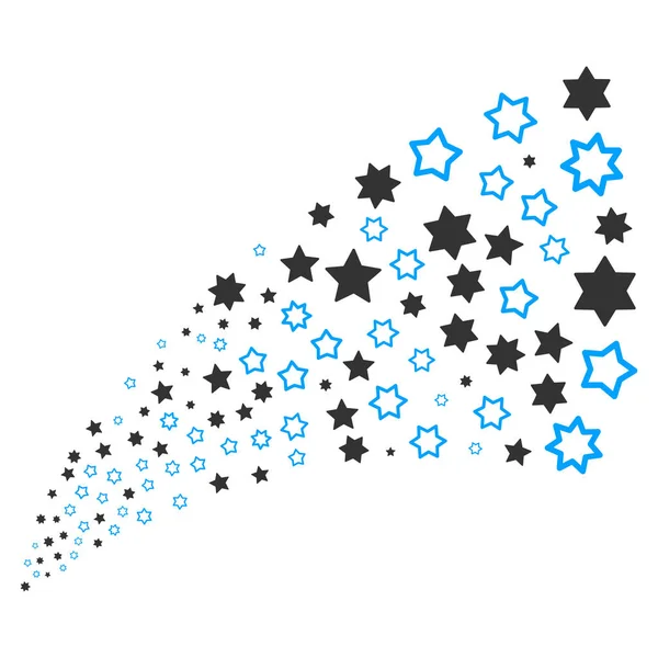 Kaynak akışı dekorasyon yıldız