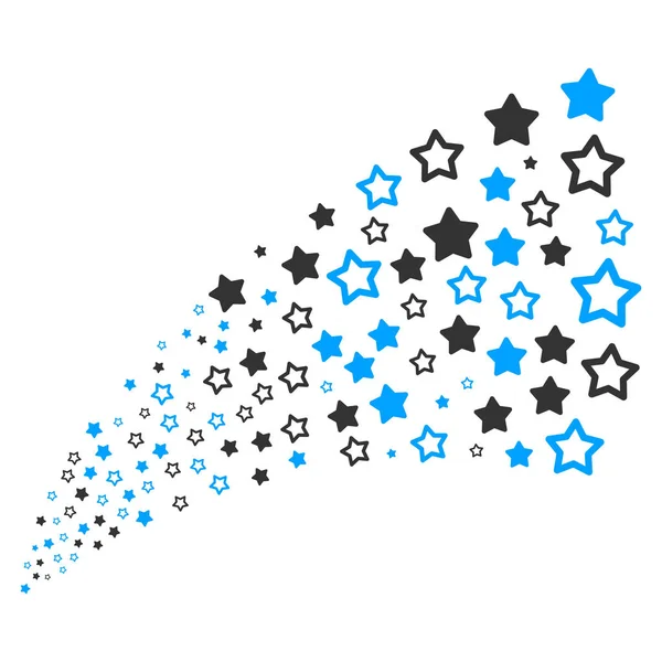 Kaynak akışı dekorasyon yıldız