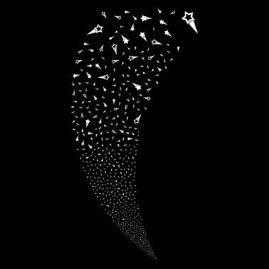 Konfeti yıldız rastgele akım