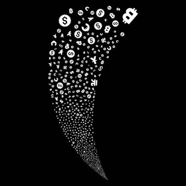 Para birimi simgeleri rasgele akışı