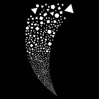 Geometrik figürler rastgele akım