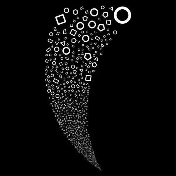 Geometrik şekiller rastgele akım