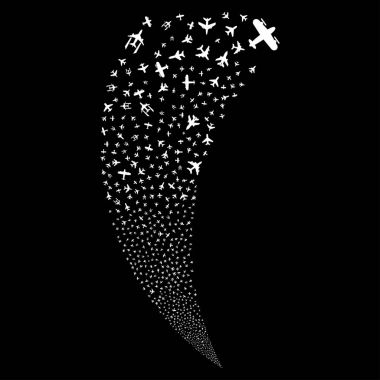 Uçaklar rastgele akım