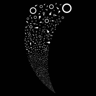 Konfeti yıldız rastgele akım