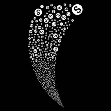 Doları para rastgele akım