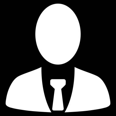 Patron düz vektör simgesi