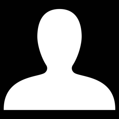 İstemci düz vektör simgesi