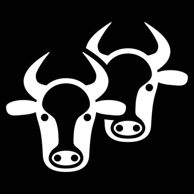 Hayvancılık düz vektör simgesi