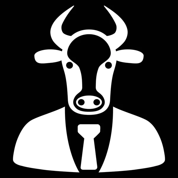 Bull szef wektor płaskie ikona — Wektor stockowy