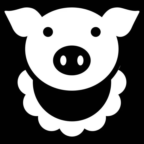 Ícone de vetor plano de recompensa de porco — Vetor de Stock