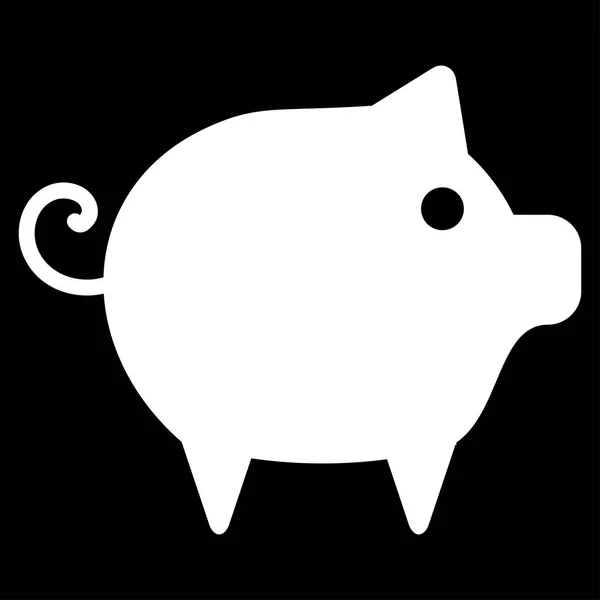 Ícone de vetor plano piggy — Vetor de Stock