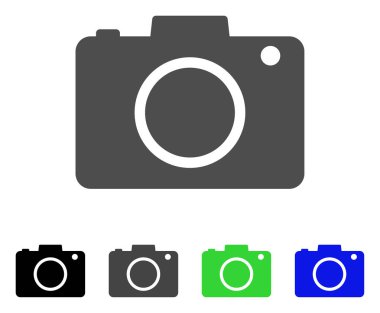 fotoğraf kamera düz simgesi