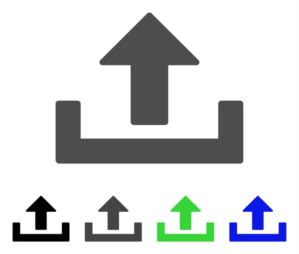 평면 아이콘 업로드 — 스톡 벡터