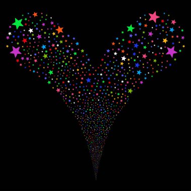 Havai fişek yıldızı çeşme dere