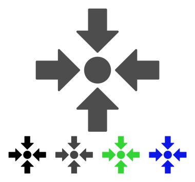 Toplantı noktası düz simgesi