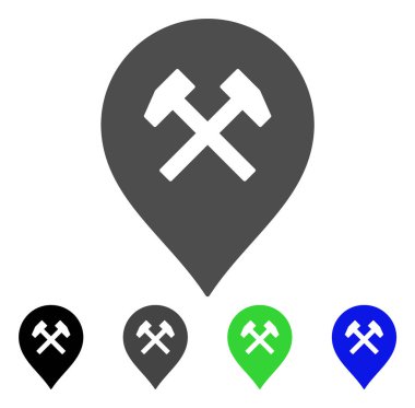 Atölye Marker düz simgesi