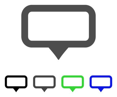 Afiş harita işaretleyici düz simgesi