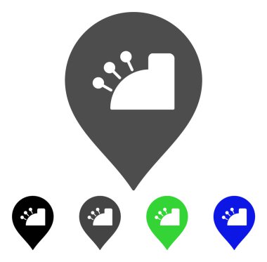 Dükkanı kayıt işaretçisini düz simgesi