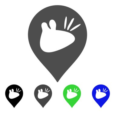 Fare işaretçisi düz simgesi