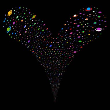 Gezegen Satürn çeşme dere