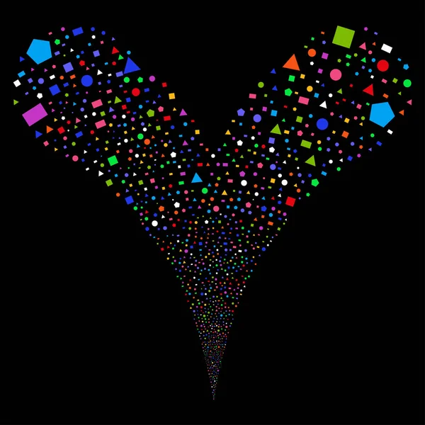 Geometrik şekiller çeşme dere