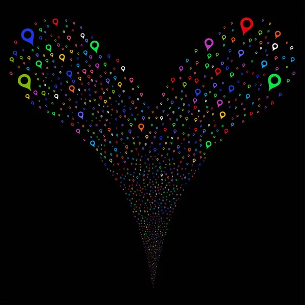 Harita işaretleyici çeşme Stream