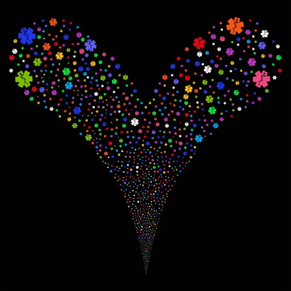 Tıbbi amblemi çeşme dere