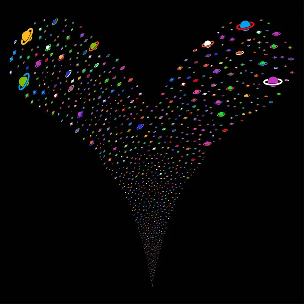 Gezegen Satürn çeşme dere