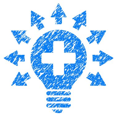 Dezenfeksiyon lamba Grunge simgesi